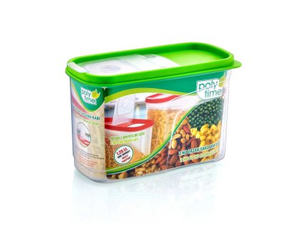 Dóza 1,5L oválná sypací  ALACA, mix barev