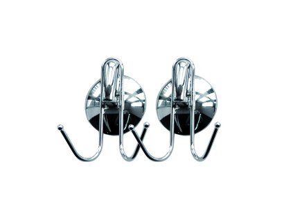 Věšák 2 háčky chrom sada 2ks  AWD0339