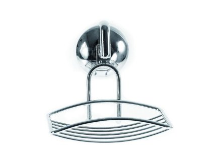 Mýdlenka drát chrom 12x10x8cm přísavná  AWD0342