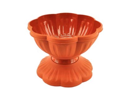 Květináč číše na noze LEG ¤24x20cm terakota