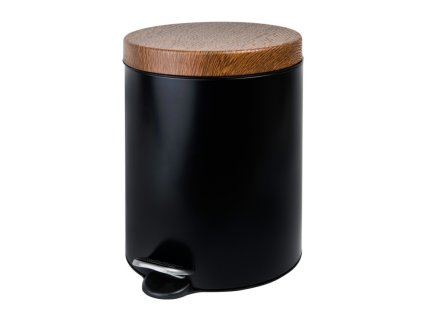 Koš odpadkový pedál nerez lak  3L  WOOD AWD1783