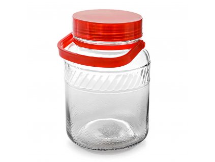 Dóza sklenice 1L s plastovým víkem  TREAT