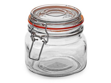 Dóza sklenice patentní 0,5L čtvercová  KONSERV