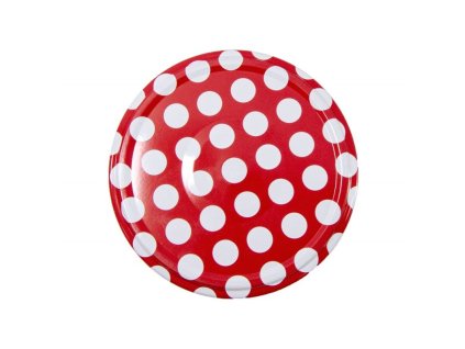 Víčko ¤66mm Twist 10ks RSB klik  PUNTÍK červená