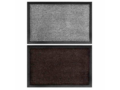 Rohožka 40x60cm guma/koberec  HOME šedá/hnědá