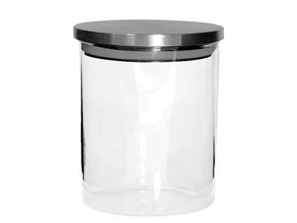 Dóza sklenice 0,6L s víčkem vzduchotěsná  TUBE