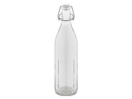 Láhev sklo patentní uzávěr 1000ml osmihran  COSTOLATA