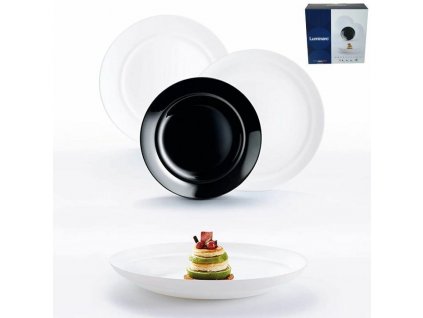 Jídelní sada 18ks  ALEXIE BLACK&WHITE