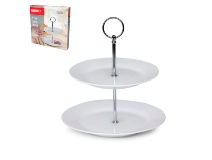 Podnos servírovací porcelán na cukroví 2 patra  SOFIA