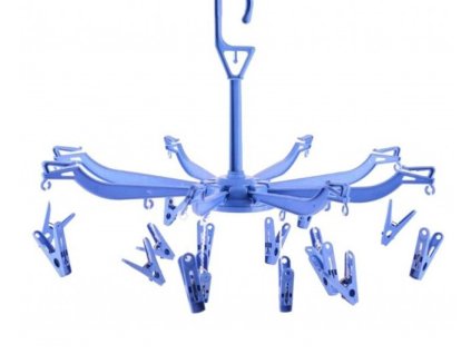 Sušák prádla plast kolotoč ¤50cm + 16 kolíčků, mix barev