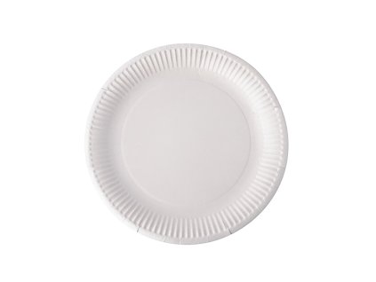 Talíř papír mělký ¤18cm bal.10ks  ALABALA bílá