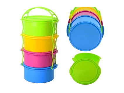 Jídlonosič plast 4x1,5L KOZÁČEK barevný