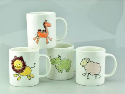 Hrnek dětský porcelán 280ml  ANIMAL, mix dekorů