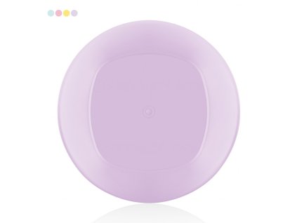 Talíř plast dezertní ¤20cm  ALFA, mix barev