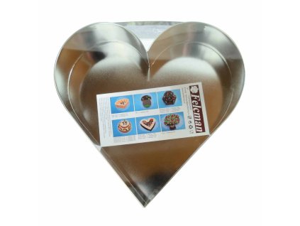 Forma dortová srdce malé 21x19cm  CZ