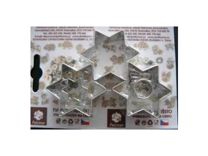 Vykrajovačka sada hvězdičky velké 55mm 2ks  CZ