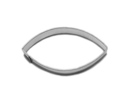 Vykrajovačka oválek hladký velký 57x29mm  CZ