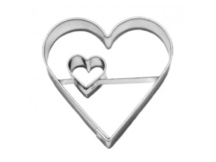 Vykrajovačka srdce/střed excentrický srdce 45x44mm  CZ