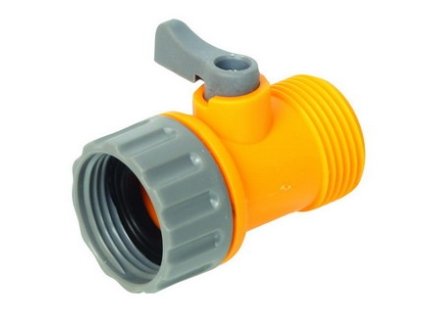 Spojka hadic jednoduchá 1/2" s ventilem, závit/závit