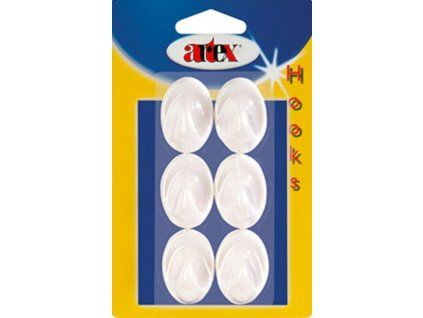 Háček samolepící OVÁL 6 ks  ARTEX