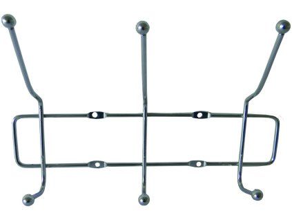 Věšák 3 dvojháčky drát chrom  T-BOU