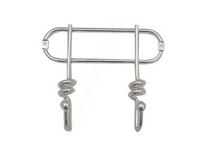 Věšák 2 háčky drát  TWIST