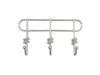 Věšák 3 háčky drát TWIST