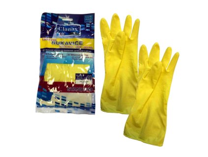 Rukavice úklidové latex XL  STANDART CLANAX