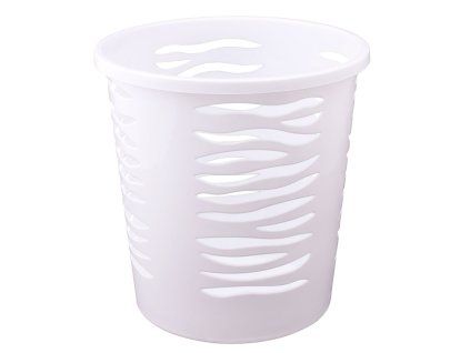Koš na papír 10L ZEBRA bílá