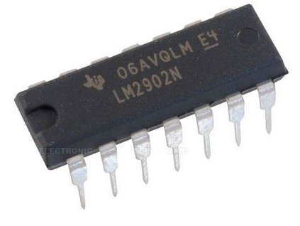 LM2902N - 4x OZ bipolární, DIL14