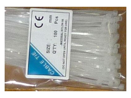 Stahovací páska 2,5x160mm bílá, balení 100ks