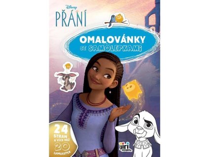 Omalovánky A4 se samolepkami Přání /Wish/