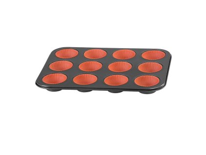 Forma na pečení MagicHome muffin, plech se silik. formičkami, 35x26,5x3cm