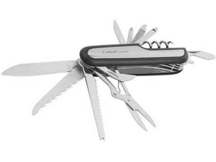 Nůž zavírací 11 dílný kapesní 90mm, Extol Craft