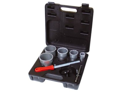 Korunka vykružovací, ø 33, 53, 67, 73, 83 mm, 8 ks