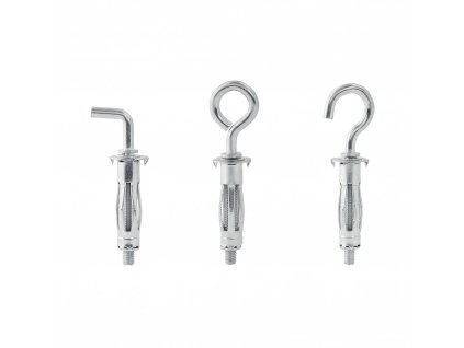 Kotvy s hákem, 11x37 mm, nosnost 40 kg, 12 ks