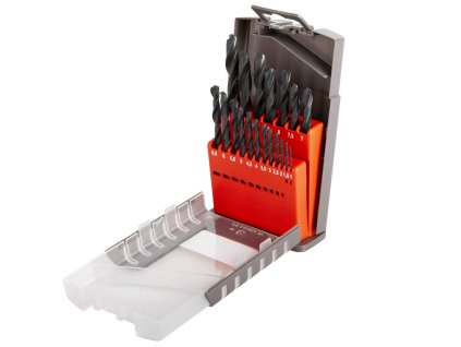 Sada vrtáků do kovu, 1 - 10 mm, 19 ks - HSS19P