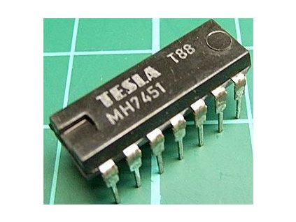 7451 dvojitý poz.logický člen AND-OR-INVERT, DIL14 /MH7451,MH5451S/