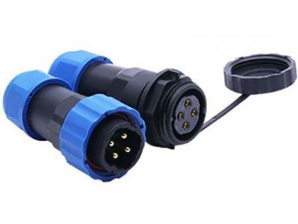 Konektor a zdířka SP/SD20-4P vodotěsný na kabel