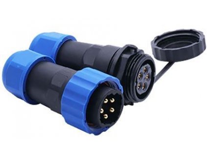 Konektor a zdířka SP/SD20-5P vodotěsný na kabel