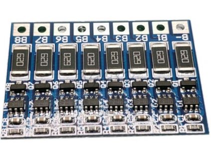 Balancér pro 8 Li-Ion článků 18650, modul HX-JH-008