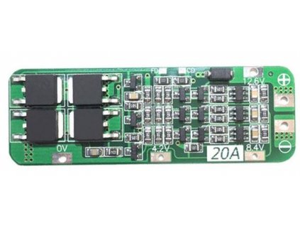 Ochranný obvod a balancér pro 3 Li-Ion články 18650, proud do 20A