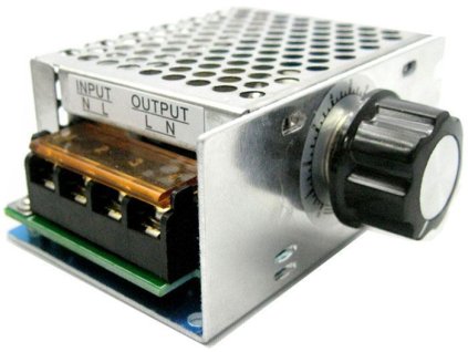 Stmívač a regulátor otáček pro komutátorové motory do 4000W s krytem