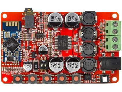 Bluetooth přijímač a zesilovač 2x25W, modul s TDA7492P