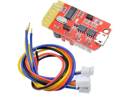 Bluetooth přijímač a zesilovač 2x5W, modul CT14, napájení USB+baterie