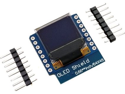 Displej OLED 0,66” mini, 64x48 znaků, IIC/I2C