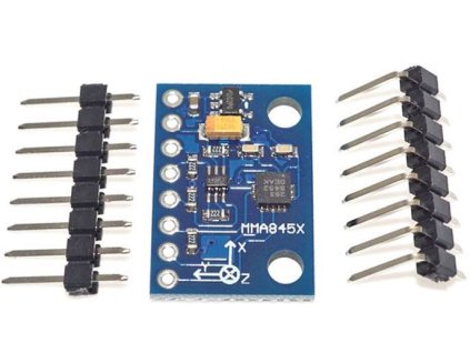 Akcelerometr tříosý, modul GY-45 s MMA8452