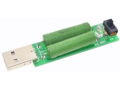 Zátěžový rezistor pro odběr 1A nebo 2A a USB