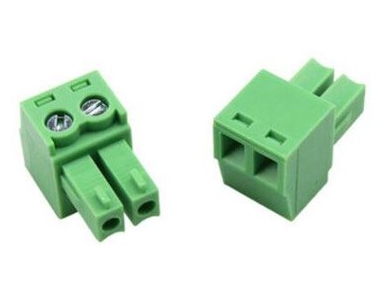 Svorkovnice násuvná 2P- část se svorkami, KF2EDGK-2P, RM=3,81mm