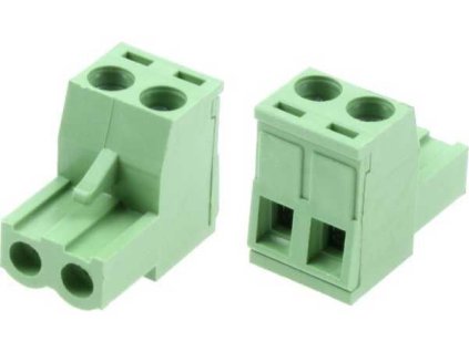 Svorkovnice násuvná 2P- část se svorkami, KF2EDGK-2P, RM=5,08mm